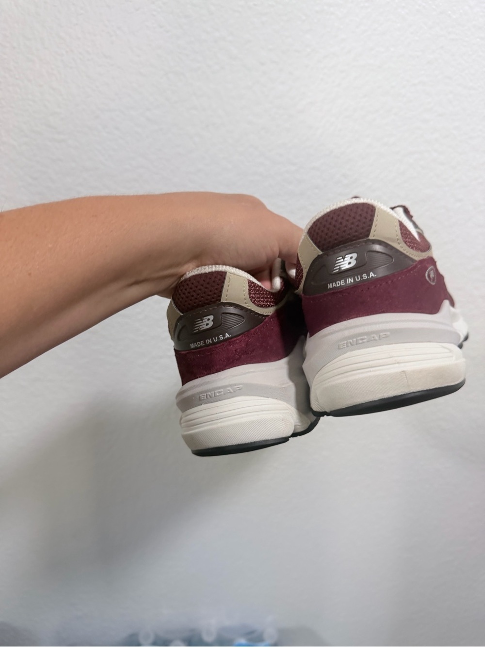 New Balance 990 teddy Santis Maroon - Picture 8 of 11